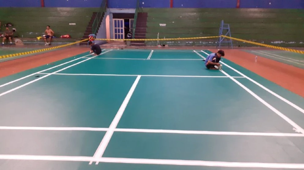 bahan vinyl lapangan bulutangkis