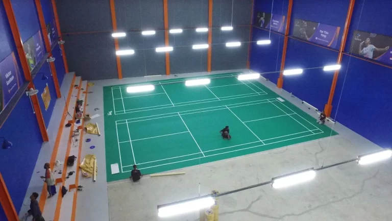 karpet lantai badminton